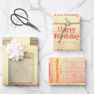 "Die Sonne" Tarot Ich Geburtstag Geschenkpapier Set