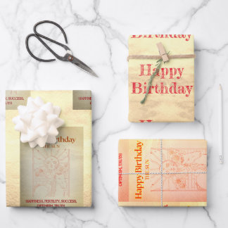 "Die Sonne" Tarot Ich Geburtstag Geschenkpapier Set