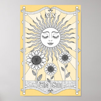 Die Sonne Tarot XIX Poster