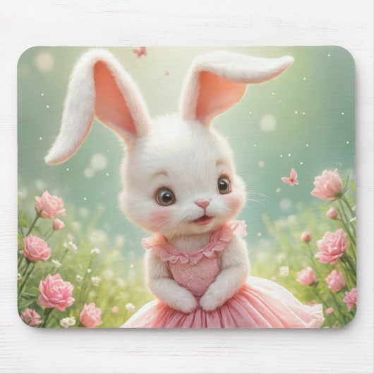 Die Sonne trägt ein rosa Kleid Mousepad (Vorne)