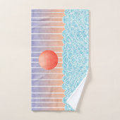 Die Sonne über dem Meer Badhandtuch Set (Handtuch)