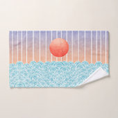Die Sonne über dem Meer Badhandtuch Set (Handtuch)