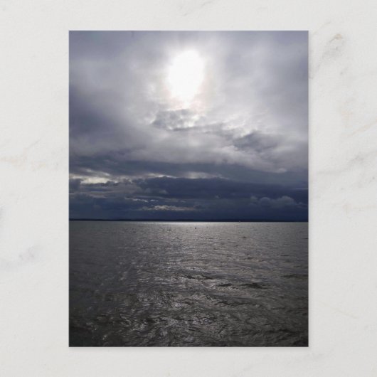 Die Sonne über dem Solent Postkarte (Vorderseite)