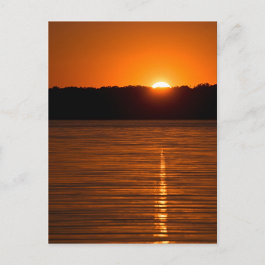 Die Sonne über dem Stausee von Canyon Postkarte (Vorderseite)