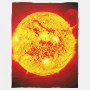 DIE SONNE, UM IHNEN WARM BEHALTEN FLEECEDECKE