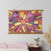 Die Sonne und das Licht Wandteppich Mit Holzrahmen (Schlafzimmer)