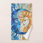 Die Sonne und der Mond Badhandtuch Set (Handtuch)