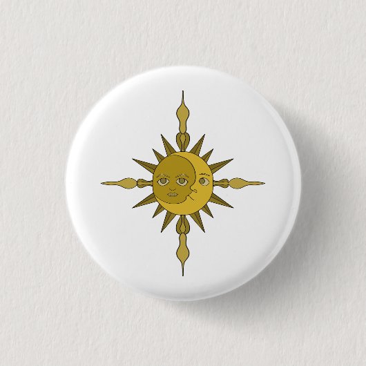 Die Sonne und der Mond Button (Vorderseite)