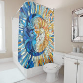 Die Sonne und der Mond Duschvorhang (Beispiel)