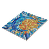 Die Sonne und der Mond Fliese (Seite)