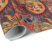 Die Sonne und der Mond Geschenkpapier (Rolleneckpunkt)