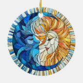 Die Sonne und der Mond Keramik Ornament (Hinten)