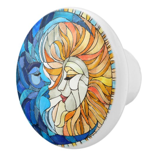 Die Sonne und der Mond Keramikknauf (Rechts)