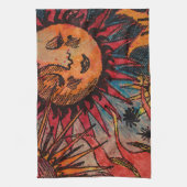 Die Sonne und der Mond Küchentuch (Vertikal)
