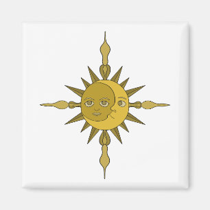 Die Sonne und der Mond Magnet