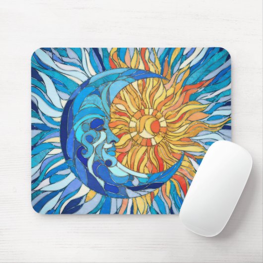 Die Sonne und der Mond Mousepad (Mit Mouse)