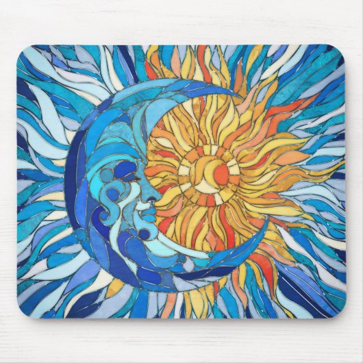 Die Sonne und der Mond Mousepad (Vorne)