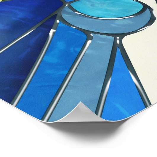 Die Sonne und der Mond Poster (Ecke)