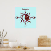 Die Sonne und der Mond sind individuell einstellba Poster (Küche)