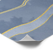 Die Sonne und die blauen Berge Poster (Ecke)