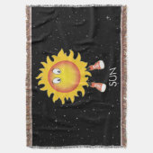 Die Sonne und die Sterne im Weltraum Decke (Vorderseite Vertikal)