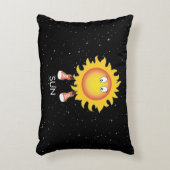 Die Sonne und die Sterne im Weltraum Dekokissen (Vorderseite(Vertikal))