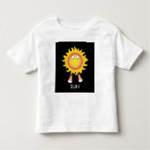 Die Sonne und die Sterne im Weltraum Kleinkind T-shirt (Vorderseite)