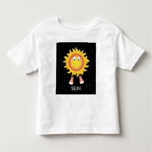 Die Sonne und die Sterne im Weltraum Kleinkind T-shirt