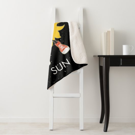 Die Sonne und die Sterne im Weltraum Sherpadecke (Beispiel)