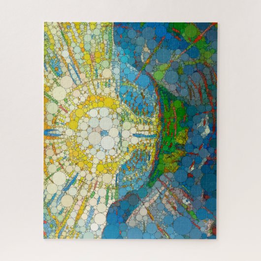 Die Sonne, Unendlichkeit kommt nach William Morris Puzzle (Vertikal)