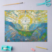 Die Sonne, Unendlichkeit kommt nach William Morris Seidenpapier (Basteln)