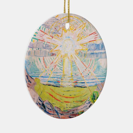 Die Sonne von Edvard Munch Keramik Ornament (Rechts)