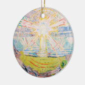 Die Sonne von Edvard Munch Keramik Ornament (Links)