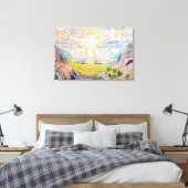 Die Sonne von Edvard Munch Leinwanddruck (Insitu (Schlafzimmer))