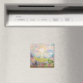 Die Sonne von Edvard Munch Magnet (In Situ (Geschirrspüler))
