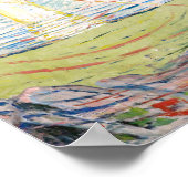 Die Sonne von Edvard Munch Poster (Ecke)