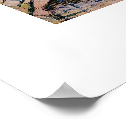 Die Sonne von Edvard Munch Poster (Ecke)