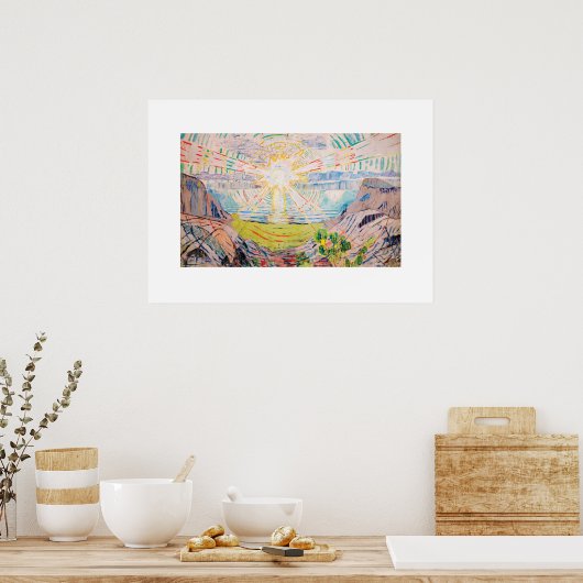 Die Sonne von Edvard Munch Poster (Küche)