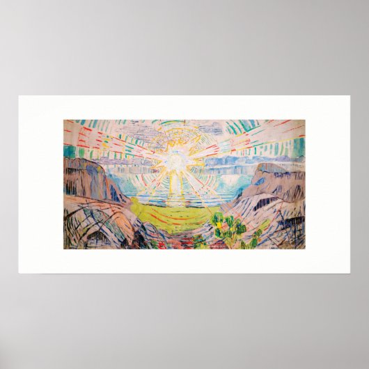 Die Sonne von Edvard Munch Poster (Vorne)