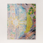 Die Sonne von Edvard Munch Puzzle (Vertikal)