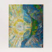 Die Sonne von Edvard Munch Puzzle (Vertikal)