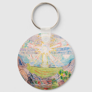 Die Sonne von Edvard Munch Schlüsselanhänger