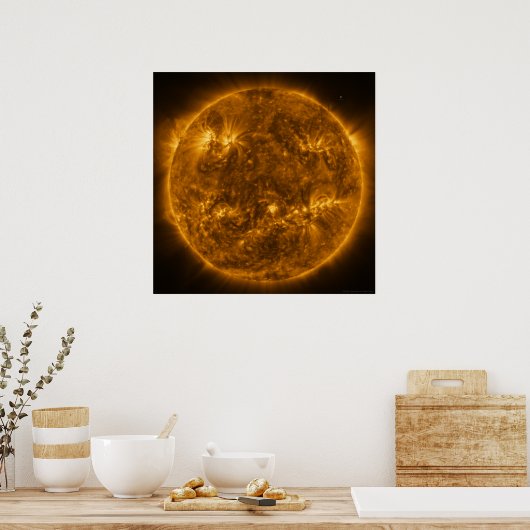 Die Sonne wie von Solar Orbiter gesehen Poster (Küche)