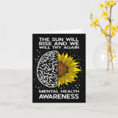 Die Sonne wird aufgehen und wir werden es wieder v Karte (Gelbe Blume)