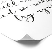 Die Sonne wird aufgehen und wir werden es wieder v Poster (Ecke)