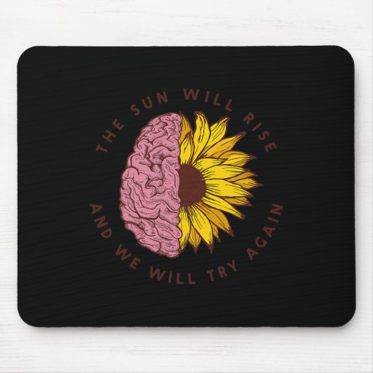 Die Sonne wird das Bewusstsein für psychische Gesu Mousepad (Vorne)