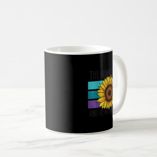 Die Sonne wird die Suizidprävention durch Sonnenbl Kaffeetasse (VorderseiteRechts)