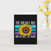 Die Sonne wird die Suizidprävention durch Sonnenbl Karte (Gelbe Blume)