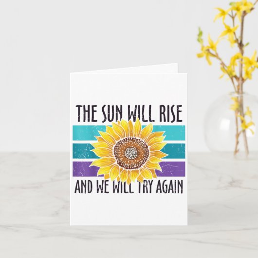 Die Sonne wird die Suizidprävention durch Sonnenbl Karte (Gelbe Blume)