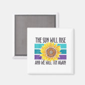 Die Sonne wird die Suizidprävention durch Sonnenbl Magnet (Vorderseite/Rückseite)